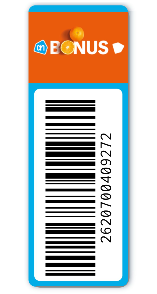 AH Bonuskaart barcode om te scannen